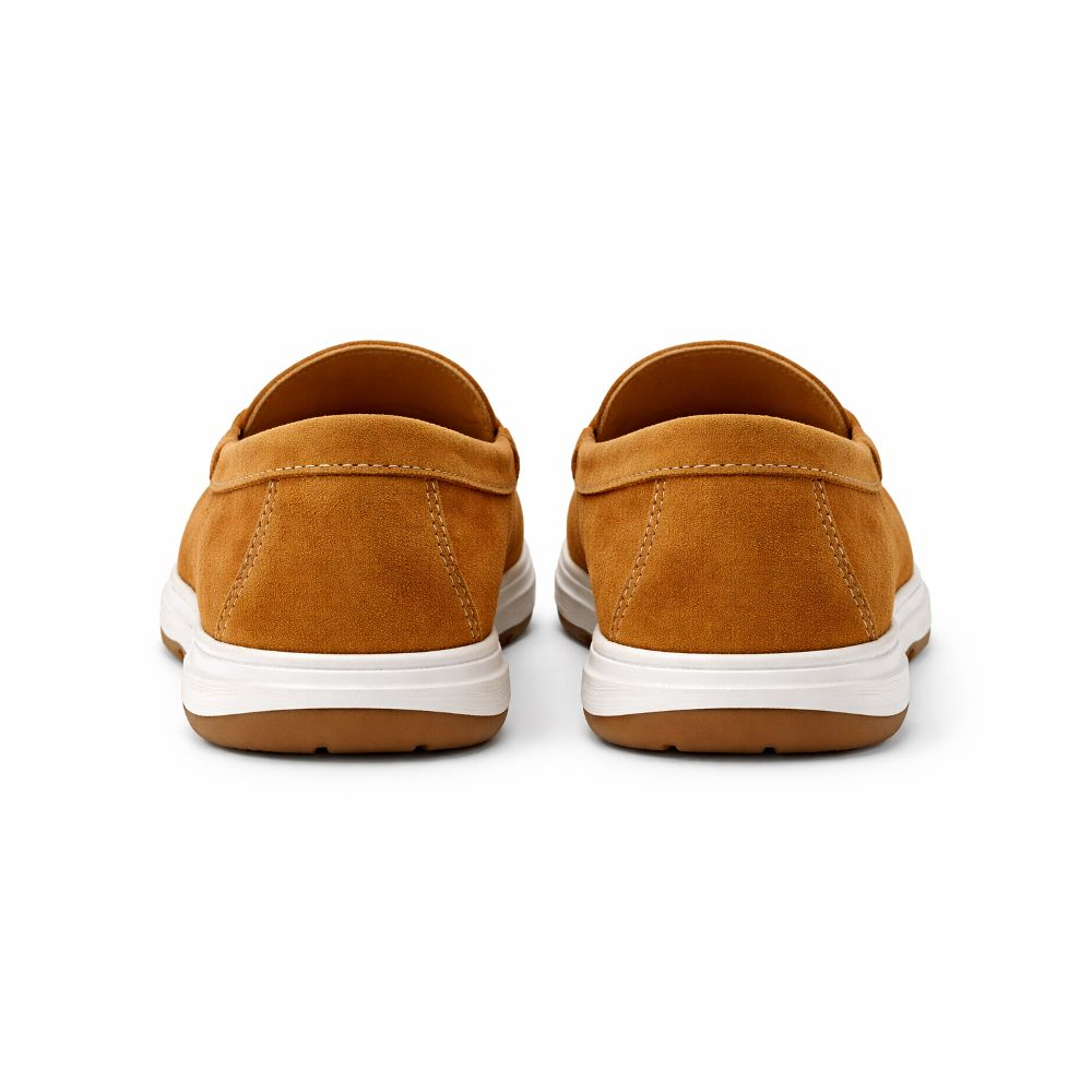 Mens Suede Loafers with Rubber Sole